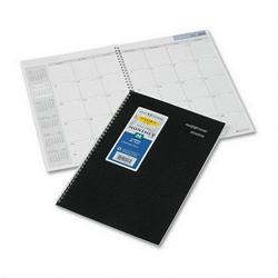 At-A-Glance DayMinder® Academic/Fiscal 14 Month Planner, 1 Month/Spread, 7 7/8x11 7/8, Black