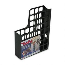 Esselte Pendaflex Corp. DecoFile® Plastic Magazine File, Black, 3w x 9 1/2d x 12 1/2h