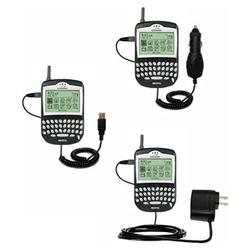 Gomadic Deluxe Kit for the Blackberry 6510 includes a USB cable with Car and Wall Charger - Brand w/