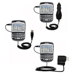 Gomadic Deluxe Kit for the Blackberry 7210 includes a USB cable with Car and Wall Charger - Brand w/