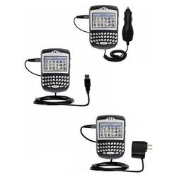 Gomadic Deluxe Kit for the Blackberry 7290 includes a USB cable with Car and Wall Charger - Brand w/