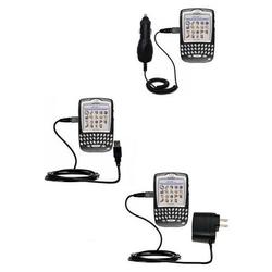 Gomadic Deluxe Kit for the Blackberry 7730 includes a USB cable with Car and Wall Charger - Brand w/