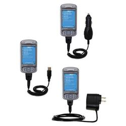 Gomadic Deluxe Kit for the Cingular 8525 includes a USB cable with Car and Wall Charger - Brand w/ T