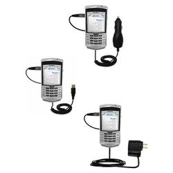 Gomadic Deluxe Kit for the Cingular Blackberry 7100g includes a USB cable with Car and Wall Charger - Gomadi