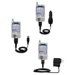 Gomadic Deluxe Kit for the Cingular Treo 650 includes a USB cable with Car and Wall Charger - Brand