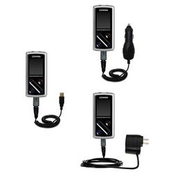 Gomadic Deluxe Kit for the Cowon iAudio 6 includes a USB cable with Car and Wall Charger - Brand w/
