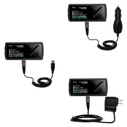 Gomadic Deluxe Kit for the Cowon iAudio 7 includes a USB cable with Car and Wall Charger - Brand w/