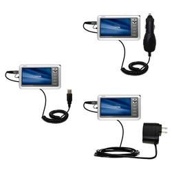 Gomadic Deluxe Kit for the Cowon iAudio A2 includes a USB cable with Car and Wall Charger - Brand w/