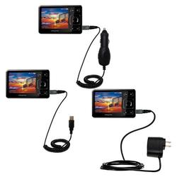 Gomadic Deluxe Kit for the Creative Zen 2GB includes a USB cable with Car and Wall Charger - Brand w