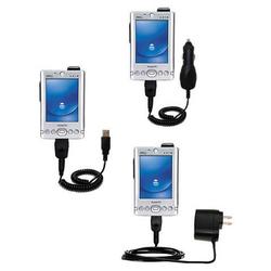 Gomadic Deluxe Kit for the Dell Axim x3i includes a USB cable with Car and Wall Charger - Brand w/ T