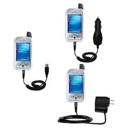 Gomadic Deluxe Kit for the HTC 6700Q Qwest includes a USB cable with Car and Wall Charger - Brand w/