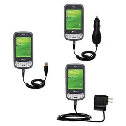 Gomadic Deluxe Kit for the HTC P4350 includes a USB cable with Car and Wall Charger - Brand w/ TipEx