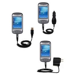 Gomadic Deluxe Kit for the HTC Prodigy includes a USB cable with Car and Wall Charger - Brand w/ Tip
