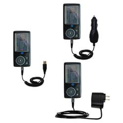 Gomadic Deluxe Kit for the Insignia NS-DV4G includes a USB cable with Car and Wall Charger - Brand w