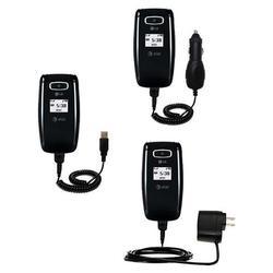 Gomadic Deluxe Kit for the LG CE110 includes a USB cable with Car and Wall Charger - Brand w/ TipExc