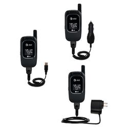 Gomadic Deluxe Kit for the LG CU405 includes a USB cable with Car and Wall Charger - Brand w/ TipExc