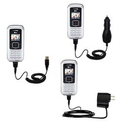 Gomadic Deluxe Kit for the LG EnV includes a USB cable with Car and Wall Charger - Brand w/ TipExcha
