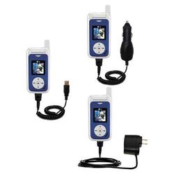 Gomadic Deluxe Kit for the LG Fusic includes a USB cable with Car and Wall Charger - Brand w/ TipExc