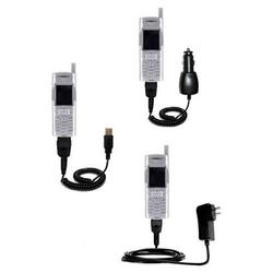 Gomadic Deluxe Kit for the LG LX5500 includes a USB cable with Car and Wall Charger - Brand w/ TipEx