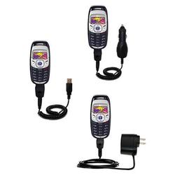 Gomadic Deluxe Kit for the LG PM-325 includes a USB cable with Car and Wall Charger - Brand w/ TipEx