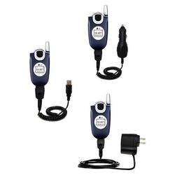 Gomadic Deluxe Kit for the LG UX4750 includes a USB cable with Car and Wall Charger - Brand w/ TipEx