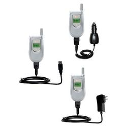 Gomadic Deluxe Kit for the LG VX4500 includes a USB cable with Car and Wall Charger - Brand w/ TipEx