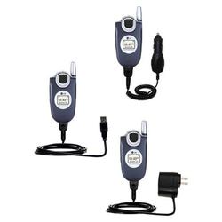 Gomadic Deluxe Kit for the LG VX4650 includes a USB cable with Car and Wall Charger - Brand w/ TipEx
