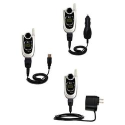 Gomadic Deluxe Kit for the LG VX4700 includes a USB cable with Car and Wall Charger - Brand w/ TipEx