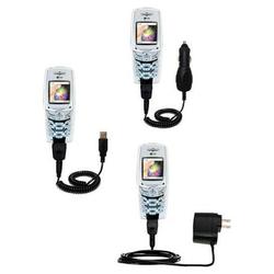 Gomadic Deluxe Kit for the LG VX5300 includes a USB cable with Car and Wall Charger - Brand w/ TipEx