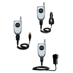 Gomadic Deluxe Kit for the LG VX5450 includes a USB cable with Car and Wall Charger - Brand w/ TipEx