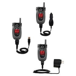 Gomadic Deluxe Kit for the LG VX8300 includes a USB cable with Car and Wall Charger - Brand w/ TipEx