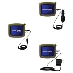 Gomadic Deluxe Kit for the Magellan Crossover GPS 2500T includes a USB cable with Car and Wall Charger - Gom