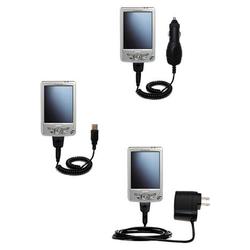 Gomadic Deluxe Kit for the Medion MD95000 Series includes a USB cable with Car and Wall Charger - Br