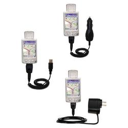Gomadic Deluxe Kit for the Mio Technology 168 includes a USB cable with Car and Wall Charger - Brand