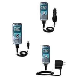 Gomadic Deluxe Kit for the Motorola C550 includes a USB cable with Car and Wall Charger - Brand w/ T