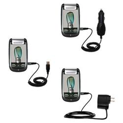 Gomadic Deluxe Kit for the Motorola MOTOMING A1200 includes a USB cable with Car and Wall Charger - Gomadic
