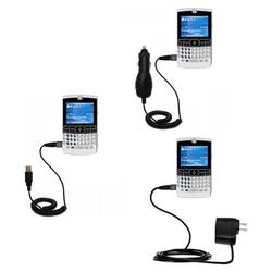 Gomadic Deluxe Kit for the Motorola MOTORAZR2 500v includes a USB cable with Car and Wall Charger - Gomadic