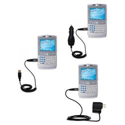 Gomadic Deluxe Kit for the Motorola Q Pro includes a USB cable with Car and Wall Charger - Brand w/