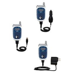 Gomadic Deluxe Kit for the Motorola V226 includes a USB cable with Car and Wall Charger - Brand w/ T