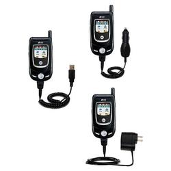 Gomadic Deluxe Kit for the Motorola V557 includes a USB cable with Car and Wall Charger - Brand w/ T