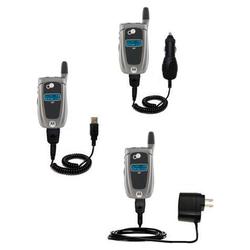 Gomadic Deluxe Kit for the Nextel i850 / i855 includes a USB cable with Car and Wall Charger - Brand