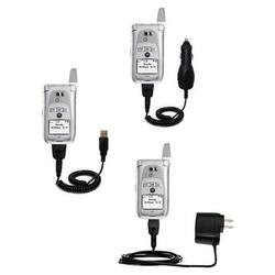 Gomadic Deluxe Kit for the Nextel i870 / i875 includes a USB cable with Car and Wall Charger - Brand
