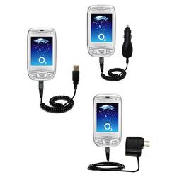 Gomadic Deluxe Kit for the O2 XDA Mini Pro includes a USB cable with Car and Wall Charger - Brand w/
