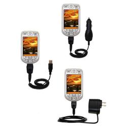 Gomadic Deluxe Kit for the O2 XDA PPC Phone includes a USB cable with Car and Wall Charger - Brand w