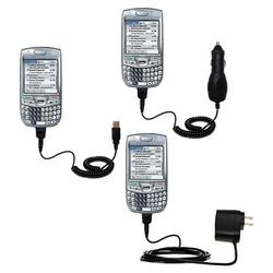 Gomadic Deluxe Kit for the PalmOne Treo 680 includes a USB cable with Car and Wall Charger - Brand w