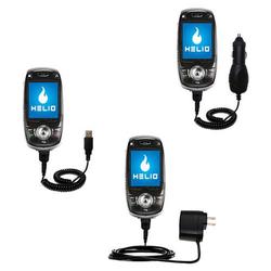 Gomadic Deluxe Kit for the Pantech 8300 includes a USB cable with Car and Wall Charger - Brand w/ Ti