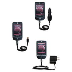 Gomadic Deluxe Kit for the Qtek G100 includes a USB cable with Car and Wall Charger - Brand w/ TipEx