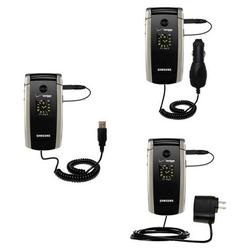 Gomadic Deluxe Kit for the Samsung Gleam includes a USB cable with Car and Wall Charger - Brand w/ T