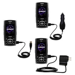 Gomadic Deluxe Kit for the Samsung SCH-V940 includes a USB cable with Car and Wall Charger - Brand w