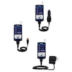 Gomadic Deluxe Kit for the Samsung SCH-i830 includes a USB cable with Car and Wall Charger - Brand w